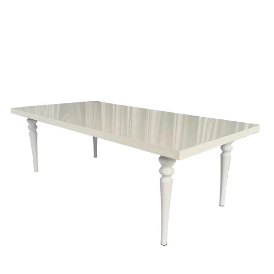 Albert's White Rectangular Table