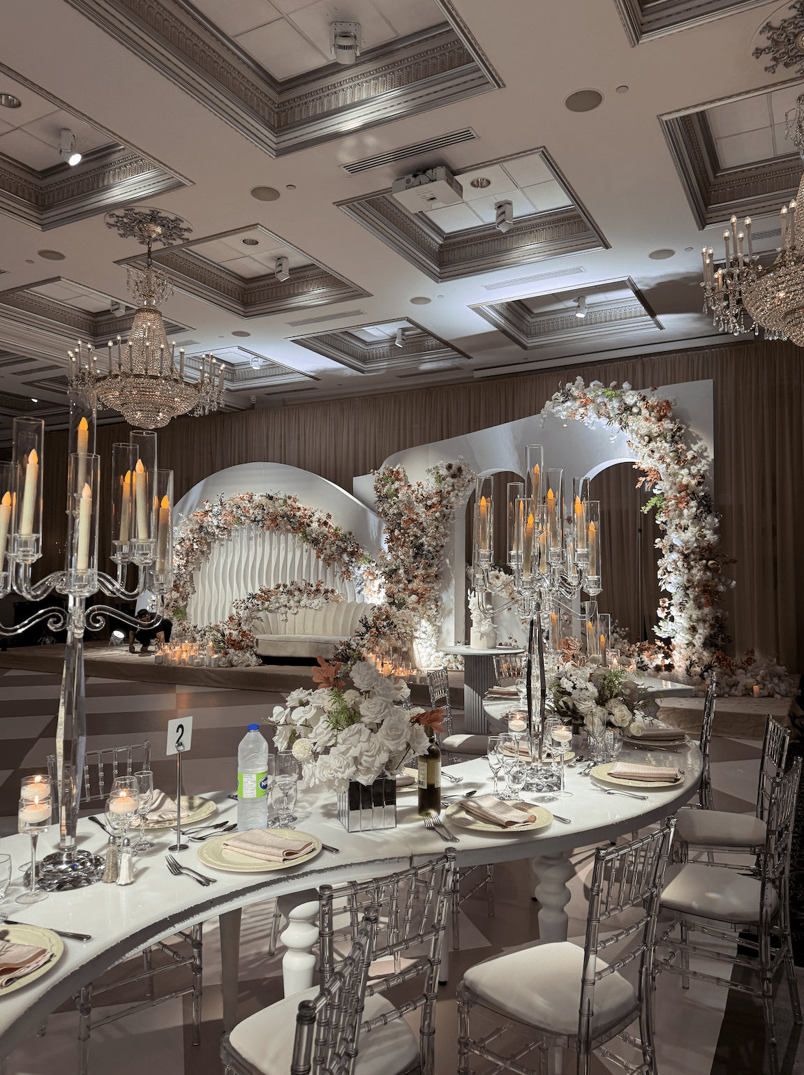 White Serpentine Table