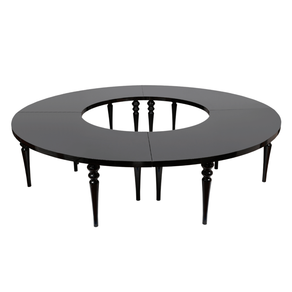 Black Serpentine Table Set